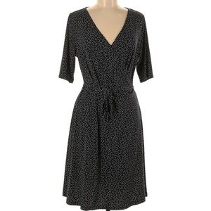 Gilli Faux Wrap Maternity Dress with Polka Dots